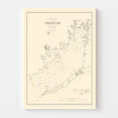 Vintage Buzzard Bay, MA Map 1882