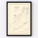 Vintage Buzzard Bay, MA Map 1882