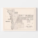 Vintage Map of Palm Desert, California 1946