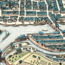 Vintage Map of Liege, Belgium 1649