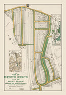 Vintage Chester Heights Mount Vernon Map 1913