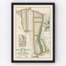 Vintage Chester Heights Mount Vernon Map 1913