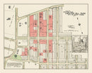 Vintage Chester Hill Park Mount Vernon Map 1910