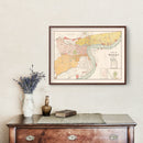 Vintage Map of Shanghai, China 1917