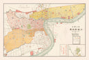 Vintage Map of Shanghai, China 1917