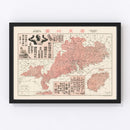 Vintage Hong Kong Map 1930
