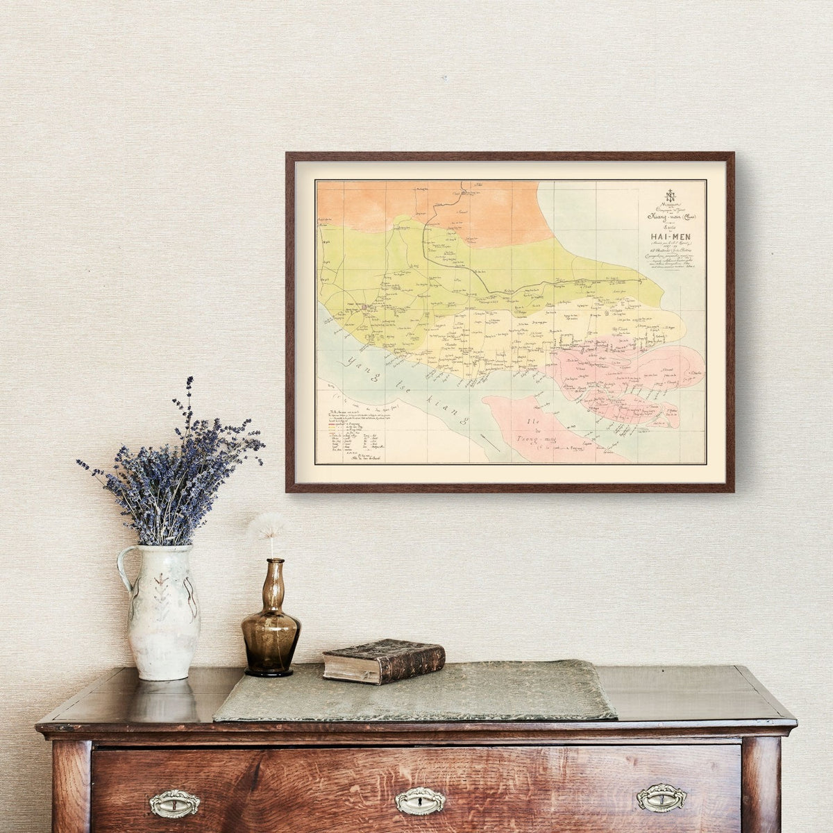 Vintage Shanghai Map 1889, photo 3 of 5