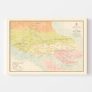 Vintage Shanghai Map 1889
