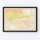 Vintage Shanghai Map 1889