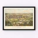 Vintage National Soldiers Home Map 1878