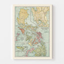 Vintage Map of Philippines 1899