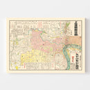 Vintage Map of Shanghai, China 1940