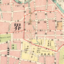 Vintage Map of Shanghai, China 1940