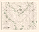 Vintage Gulf of Siam Map 1745
