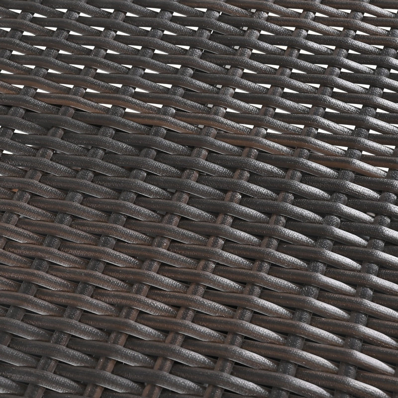 5 Pieces Patio Furniture Chair Sets, Patio Conversation Set With Wicker Cool Bar Table, Ottomans,Outdoor Furniture Bistro Sets for Porch,Backyard,Balcony,Poolside Black&Beige