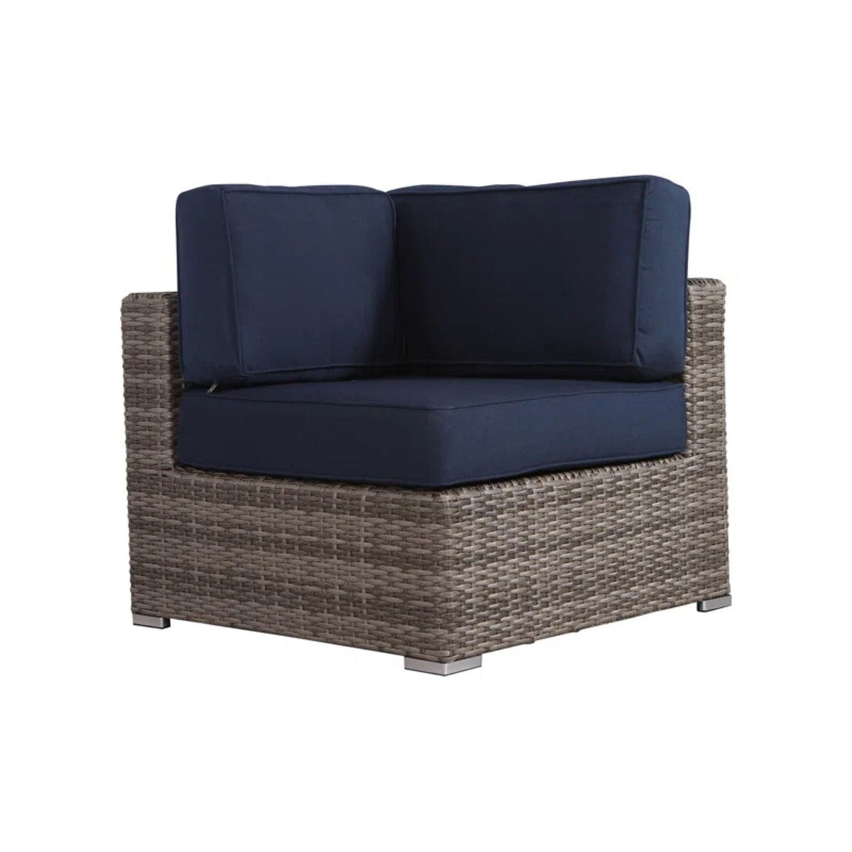 Wicker Sectional Sofa With Cushions And Table, photo 7 of 34