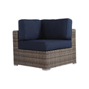 Wicker Sectional Sofa With Cushions And Table by HouseOfZazla