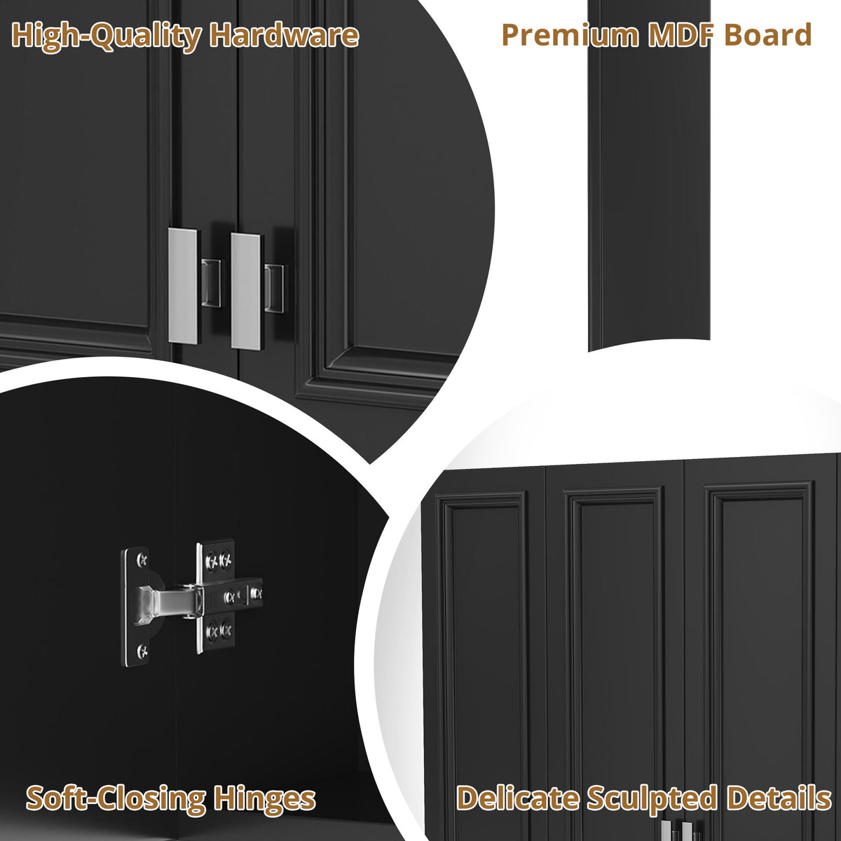 Wall Mounted Bathroom Cabinet With 5 Adjustable Shelves, photo 6 of 40