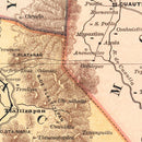 Vintage Morelos, Mexico Map 1897