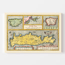 Vintage Crete & Greek Islands Map 1603