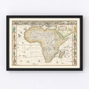 Vintage Africa Map 1626