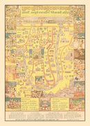 Vintage Map of Chitrakoot, India 1970