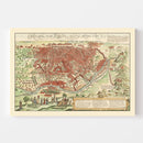 Vintage Map of Cairo, Egypt 1572