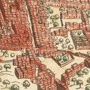 Vintage Map of Cairo, Egypt 1572