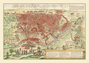 Vintage Map of Cairo, Egypt 1572