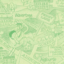 Vintage Map of Liverpool, England 1974