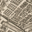 Vintage Map of Moscow, Russia 1646