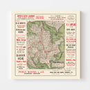 Vintage Map of Sydney, Australia 1925
