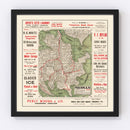 Vintage Map of Sydney, Australia 1925