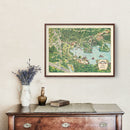 Vintage Rainbow Springs Florida Map 1967