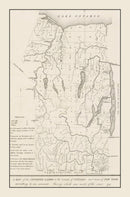 Vintage Finger Lakes Region Map 1849