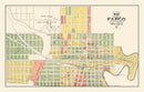 Vintage Map of Fargo, North Dakota 1915
