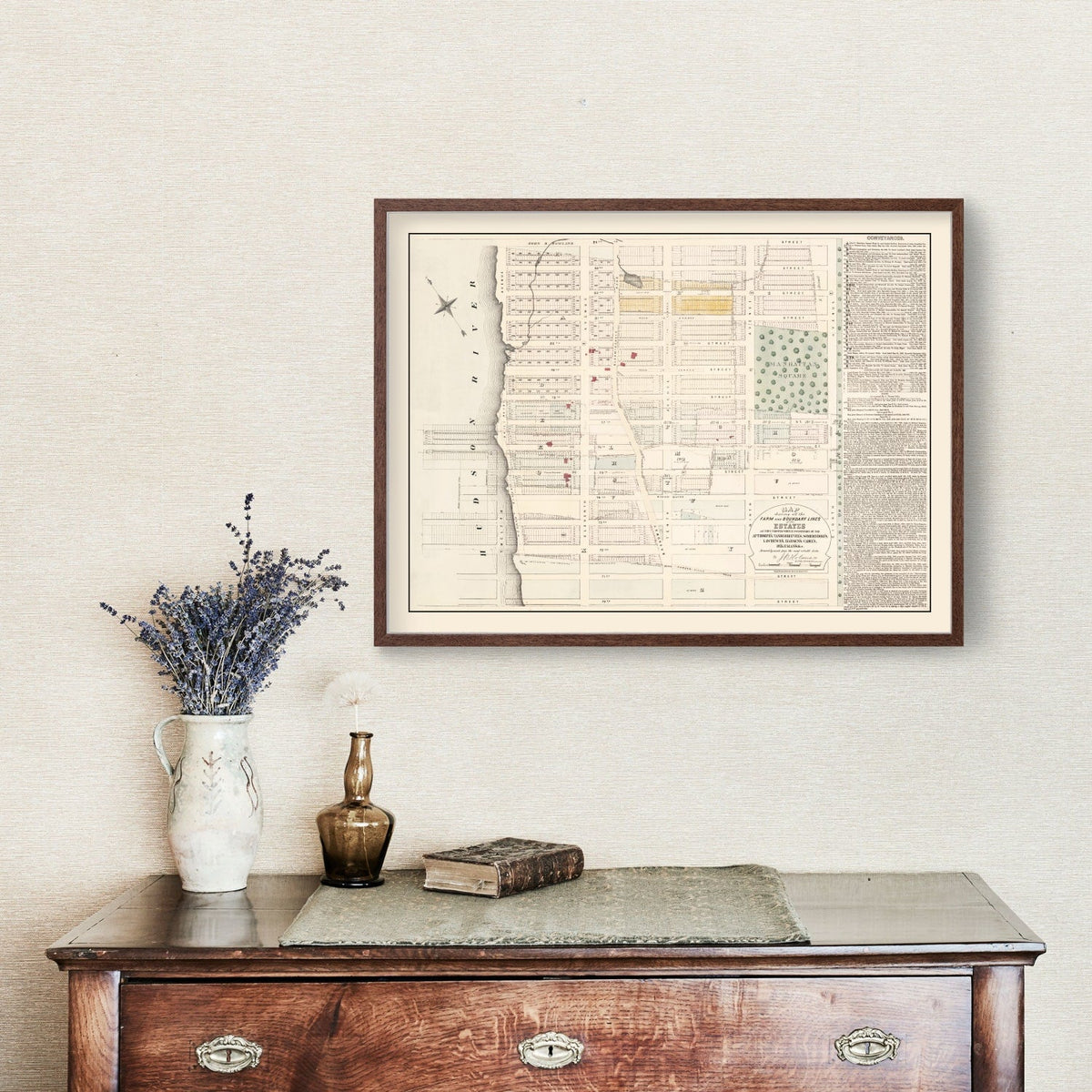 Vintage Upper West Side Manhattan Map 1874, photo 3 of 5