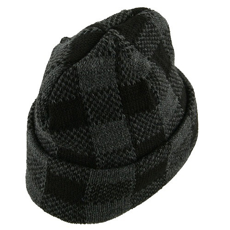 Buffalo Plaid Cuff Beanie Hat