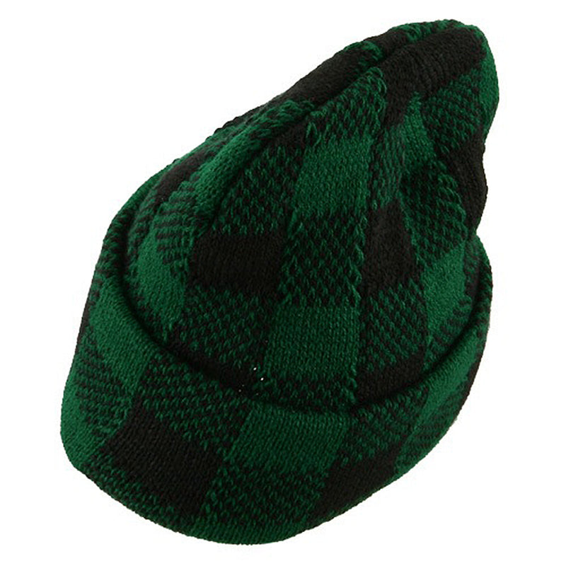 Buffalo Plaid Cuff Beanie Hat