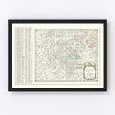 Vintage Greenwich Village New York City Map 1960