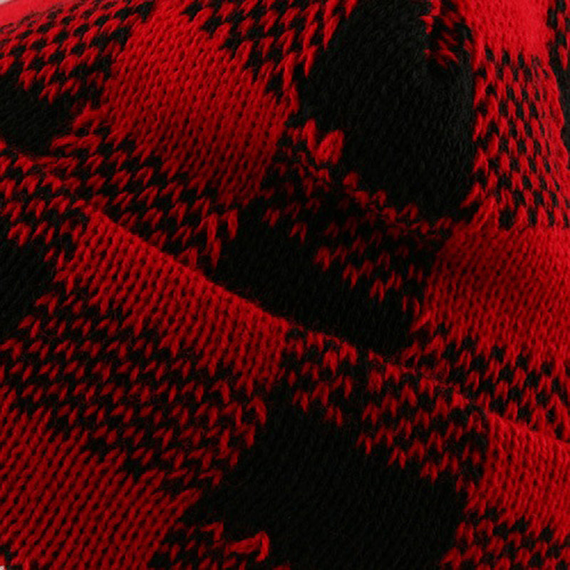 Buffalo Plaid Cuff Beanie Hat