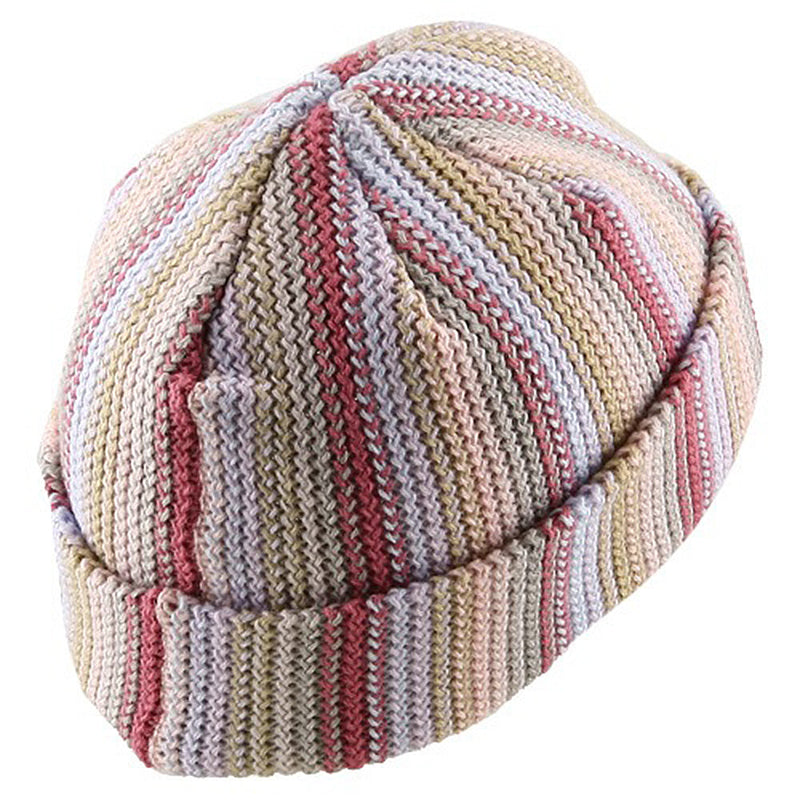 Crocheted Cuff Knit Beanie