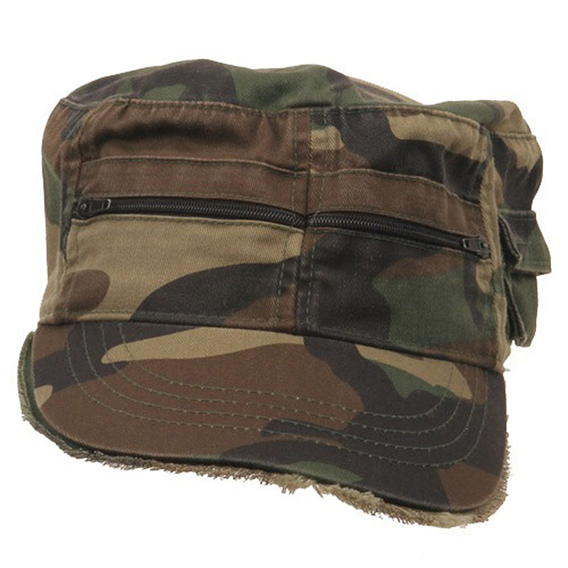Zippered Enzyme Army Cap