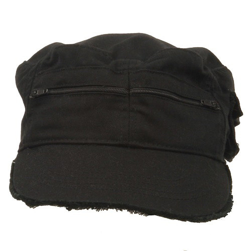 Zippered Enzyme Army Cap