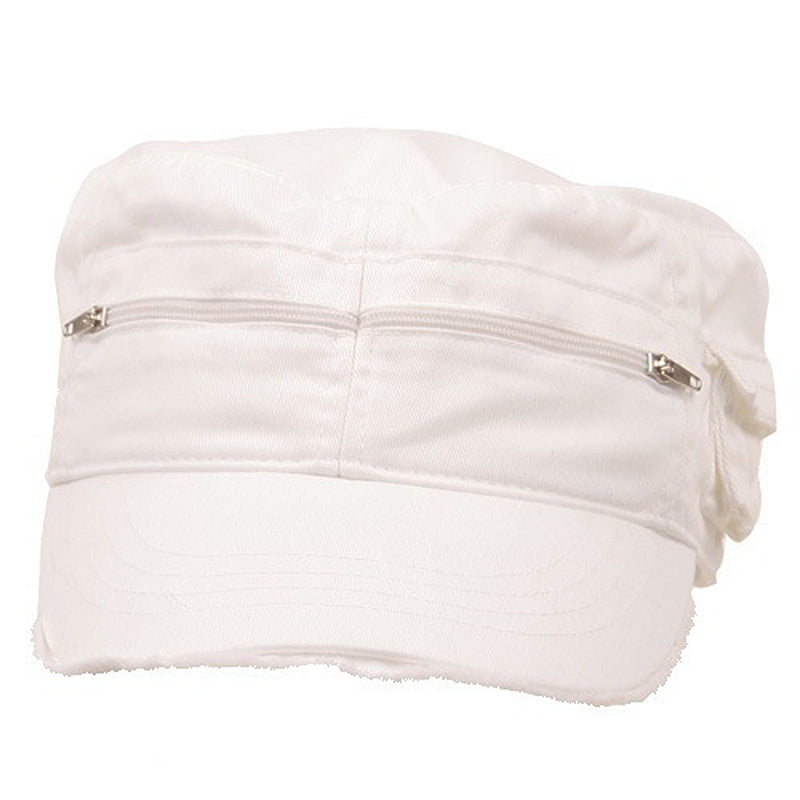 Zippered Enzyme Army Cap