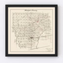 Vintage Map of Midfield, Texas 1912
