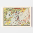 Vintage Map of Korea 1904