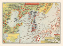 Vintage Map of Korea 1904