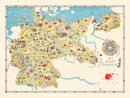 Vintage Propaganda Tourist Map of Germany 1936