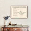 Vintage Galapagos Islands Map 1827
